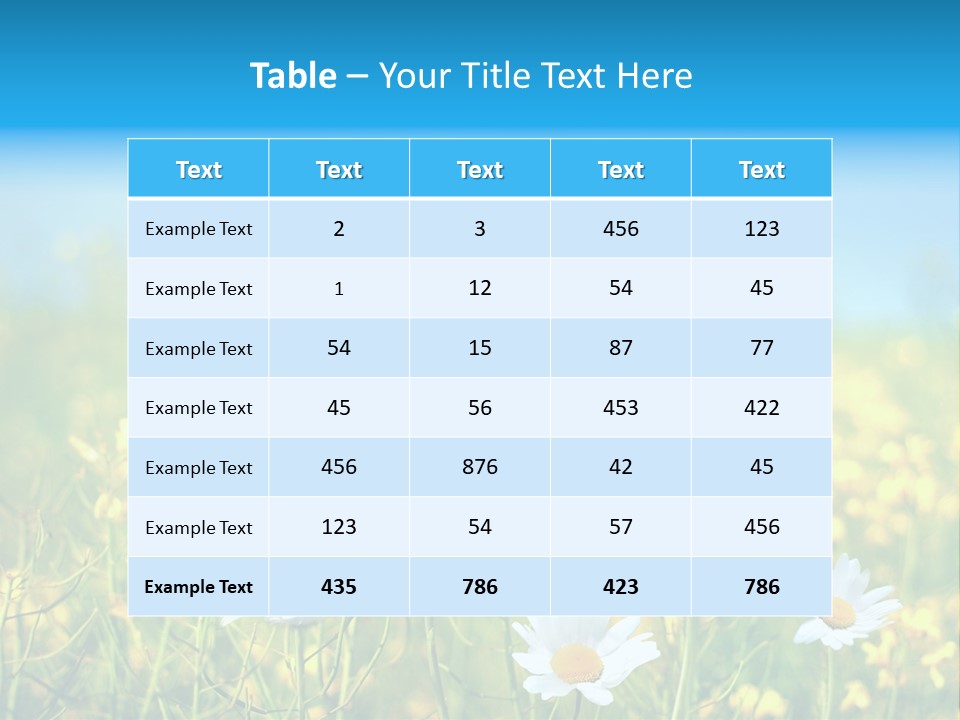 Land Cloud Horizon PowerPoint Template