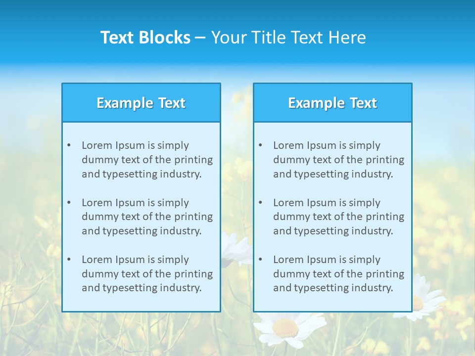 Land Cloud Horizon PowerPoint Template