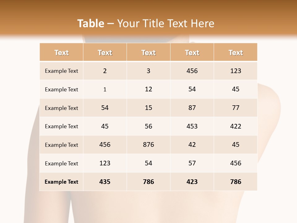 View Strength Figure PowerPoint Template