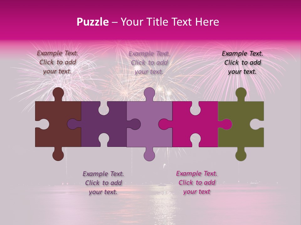 Independence Rockets Reflections PowerPoint Template