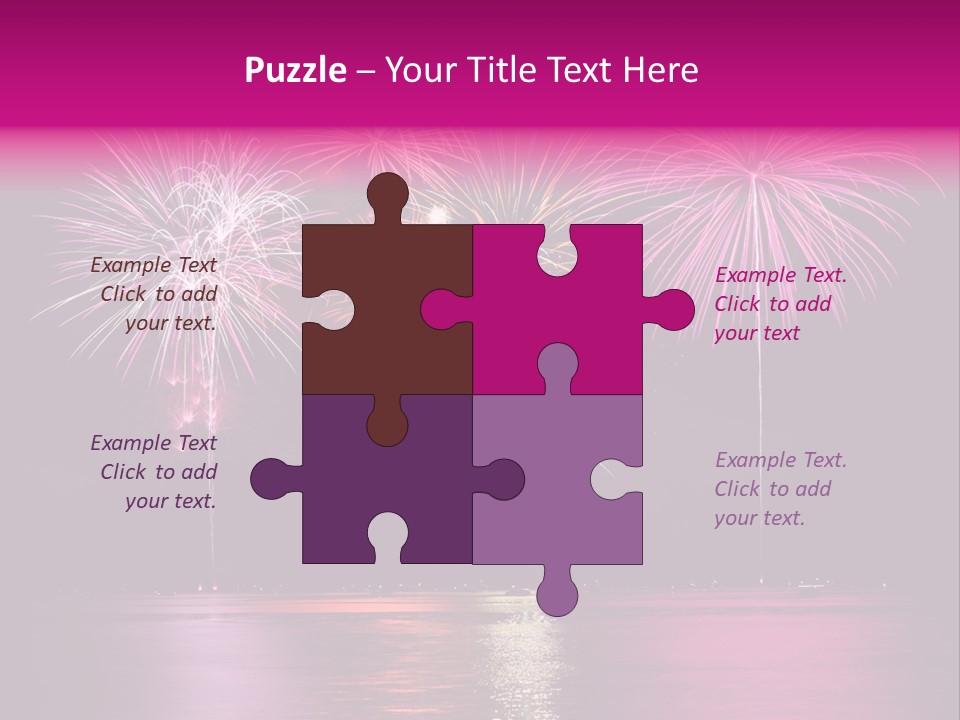 Independence Rockets Reflections PowerPoint Template