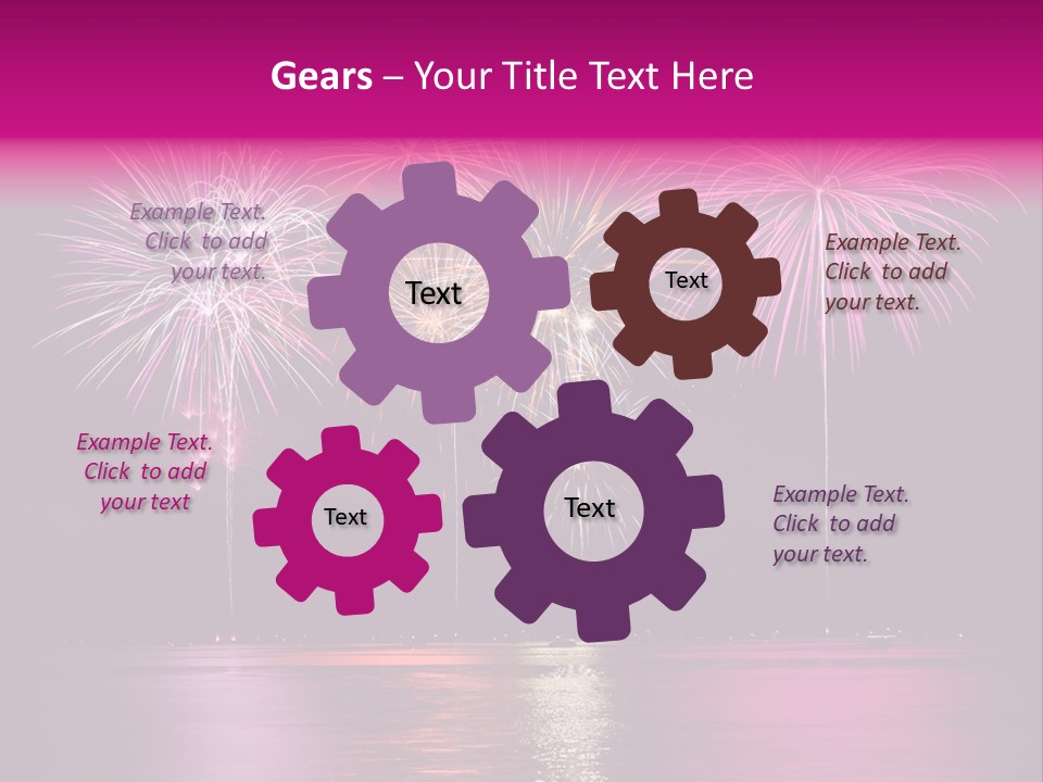 Independence Rockets Reflections PowerPoint Template