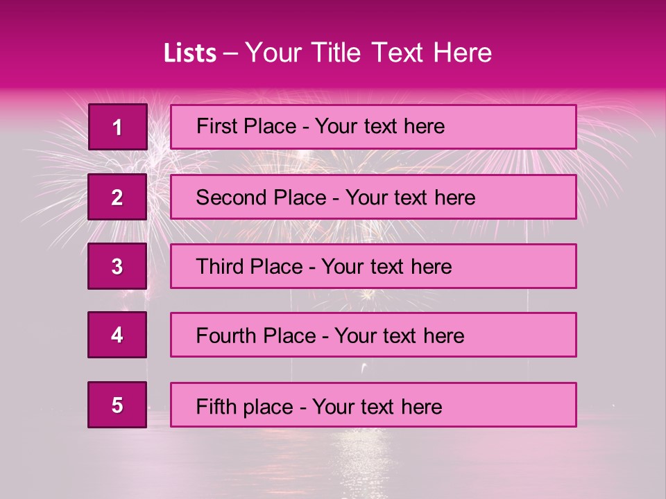 Independence Rockets Reflections PowerPoint Template