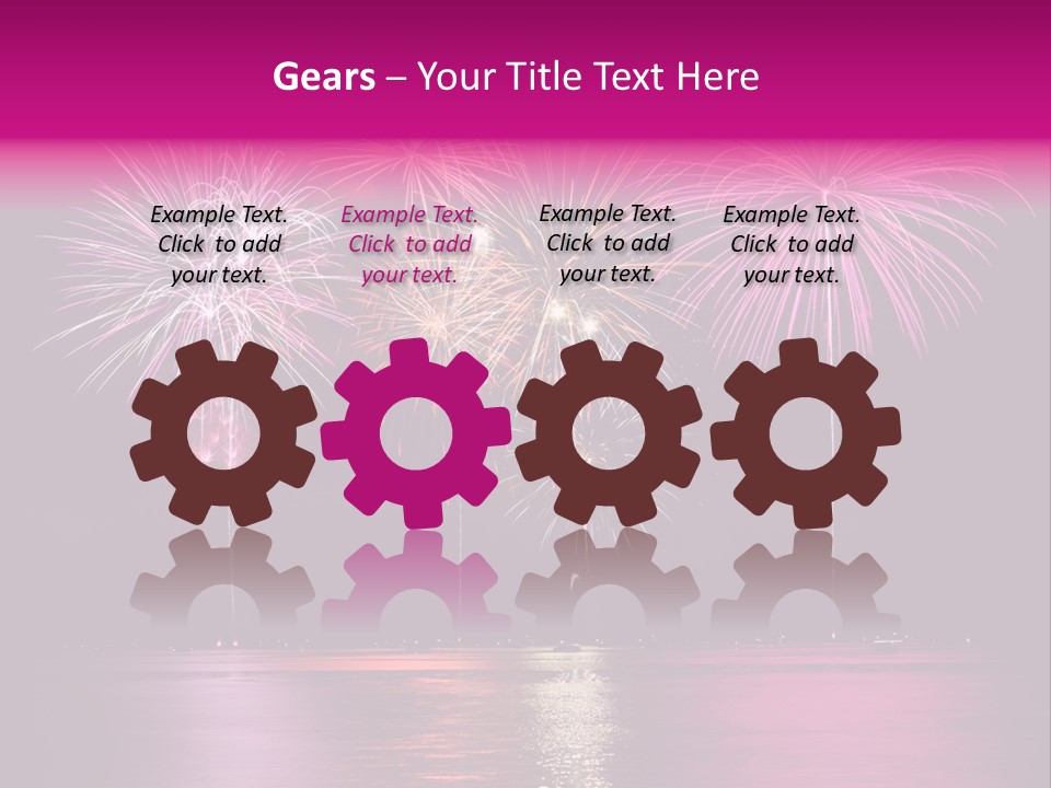 Independence Rockets Reflections PowerPoint Template