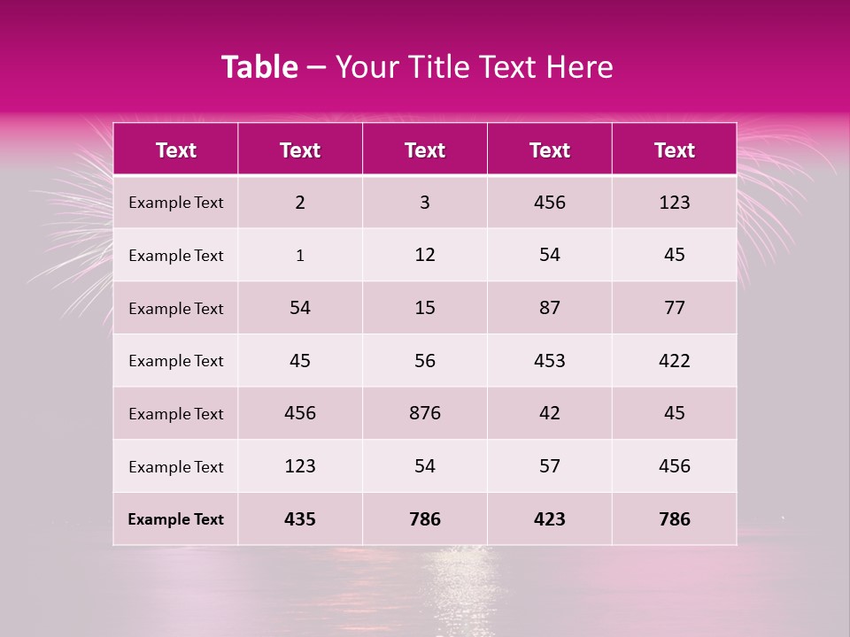 Independence Rockets Reflections PowerPoint Template