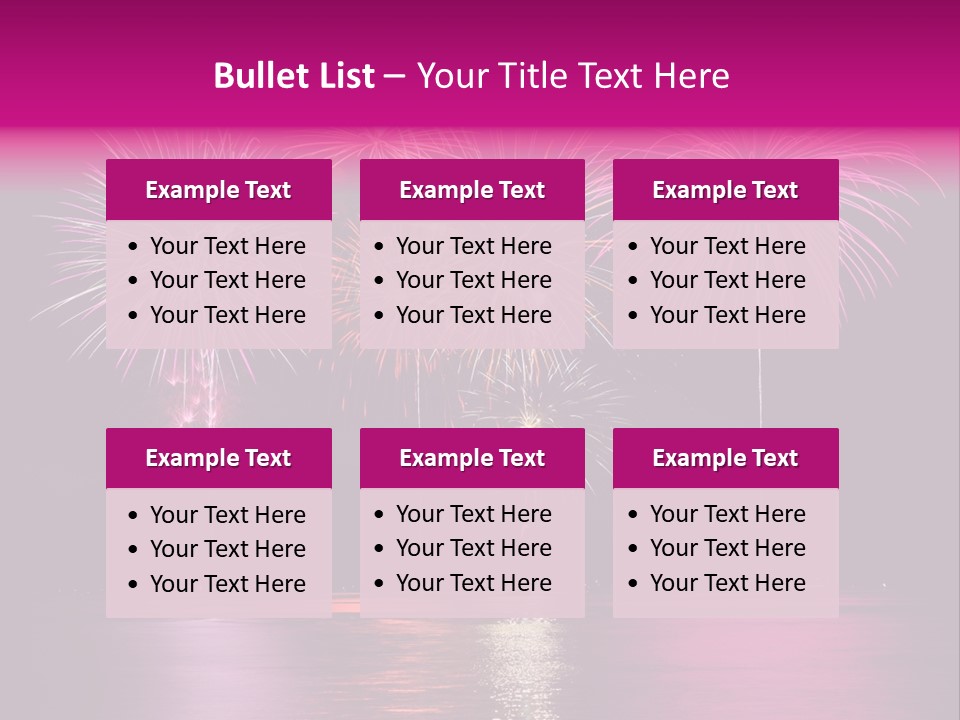 Independence Rockets Reflections PowerPoint Template