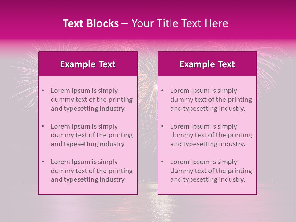 Independence Rockets Reflections PowerPoint Template