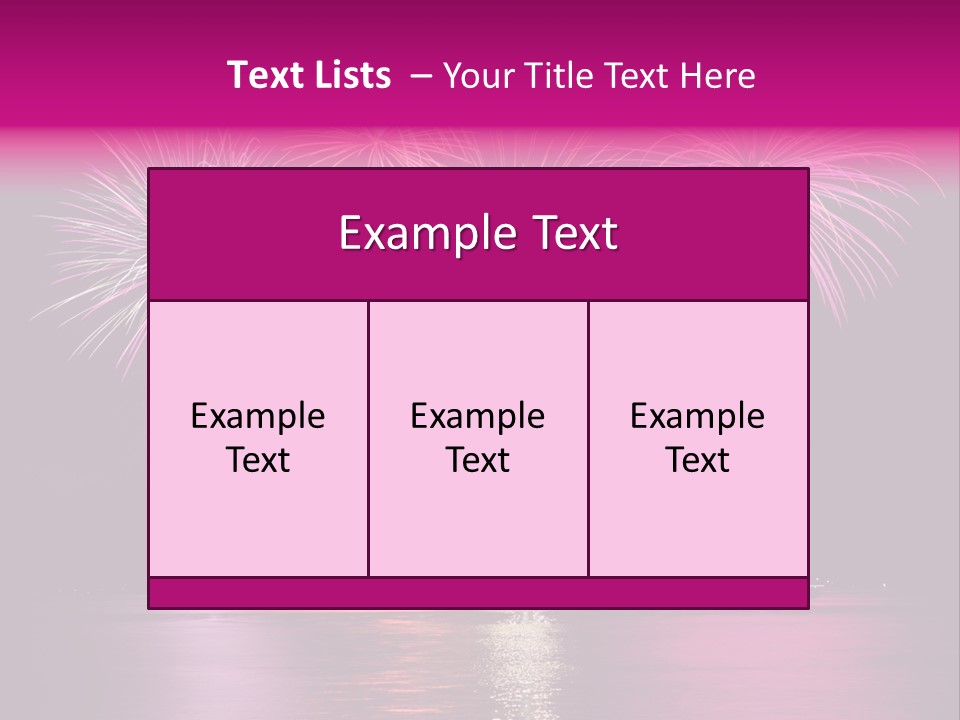 Independence Rockets Reflections PowerPoint Template