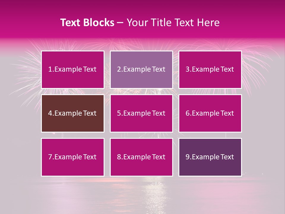 Independence Rockets Reflections PowerPoint Template