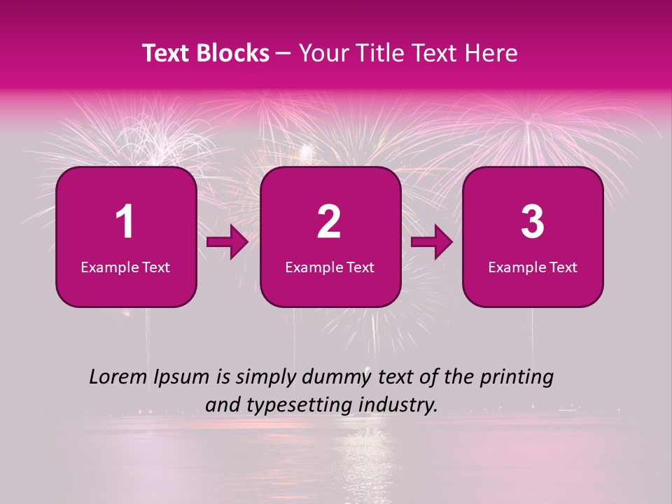 Independence Rockets Reflections PowerPoint Template