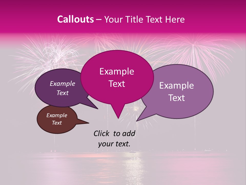 Independence Rockets Reflections PowerPoint Template