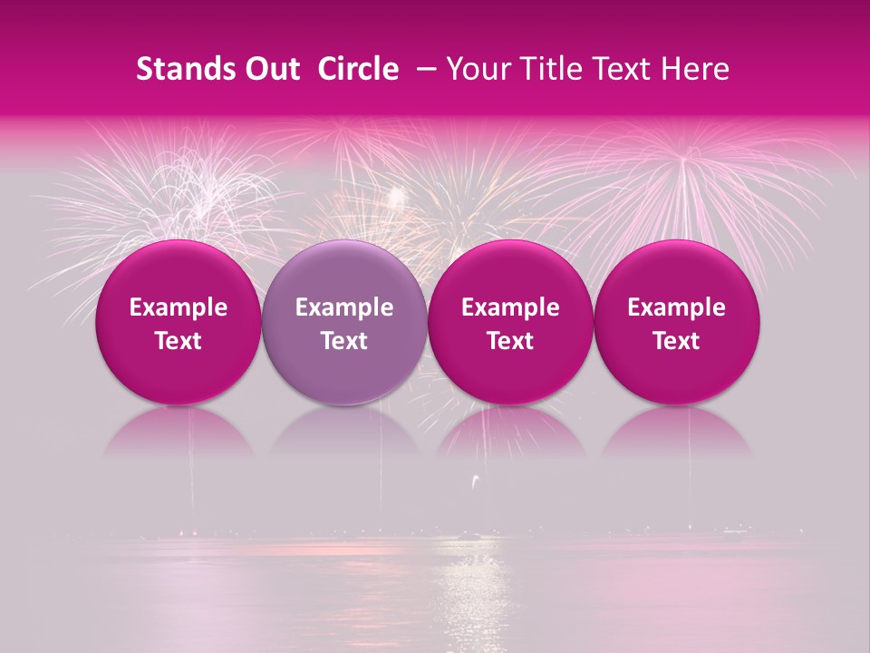 Independence Rockets Reflections PowerPoint Template