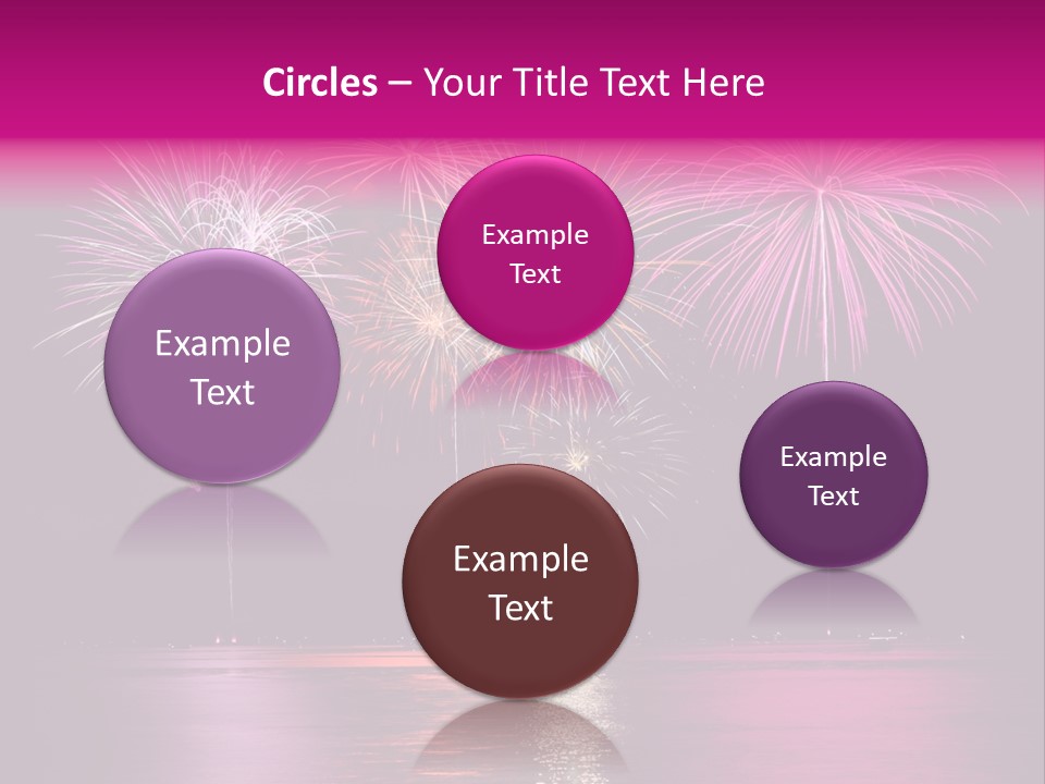 Independence Rockets Reflections PowerPoint Template