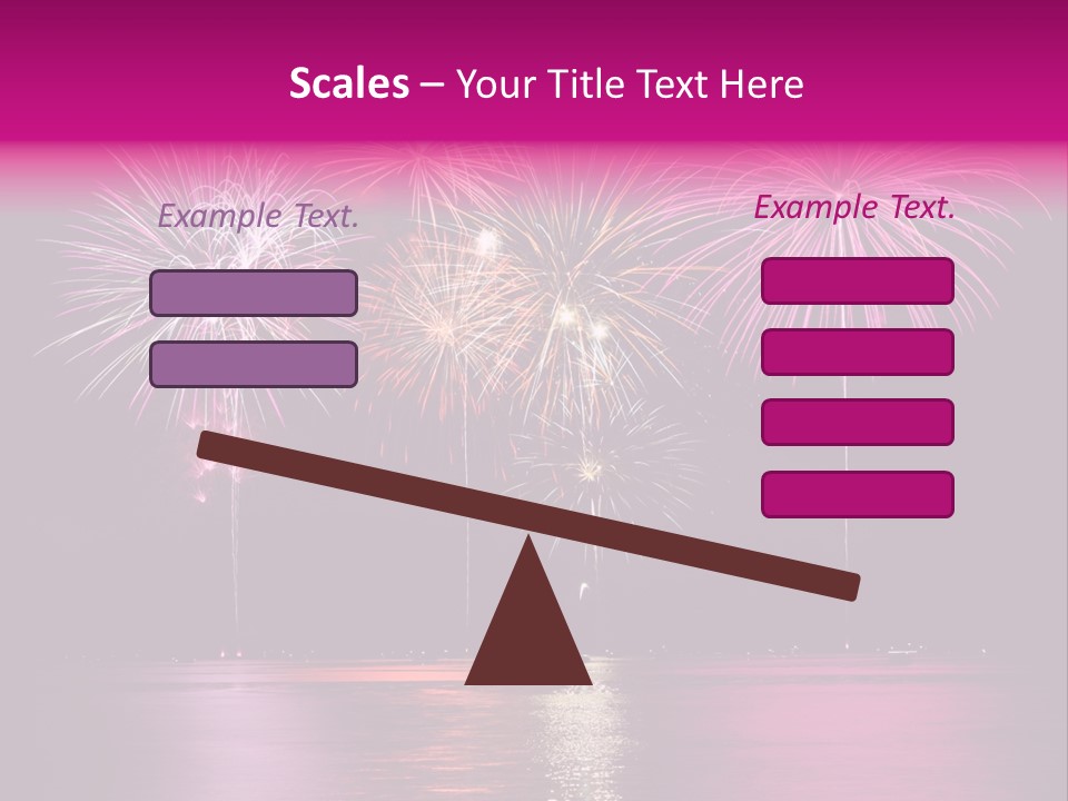 Independence Rockets Reflections PowerPoint Template