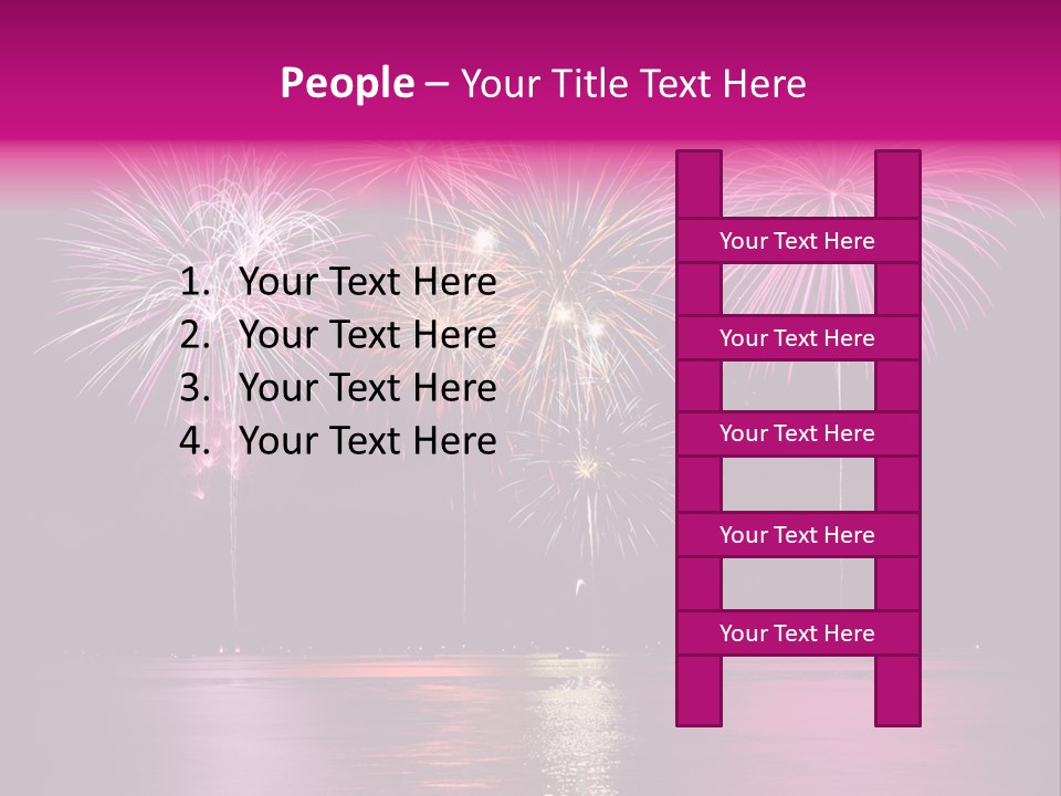 Independence Rockets Reflections PowerPoint Template