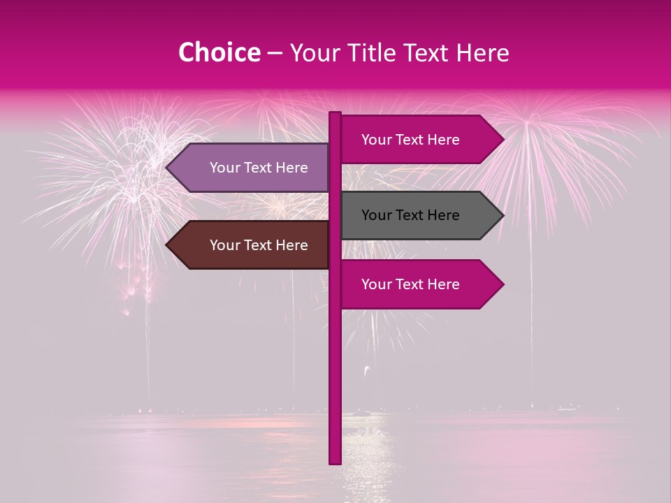 Independence Rockets Reflections PowerPoint Template