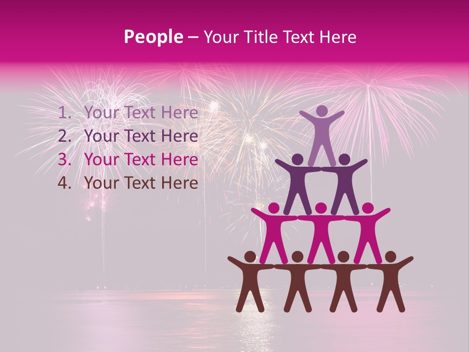 Independence Rockets Reflections PowerPoint Template