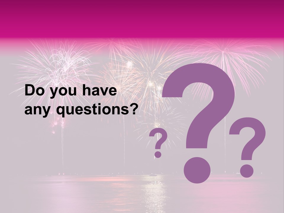 Independence Rockets Reflections PowerPoint Template