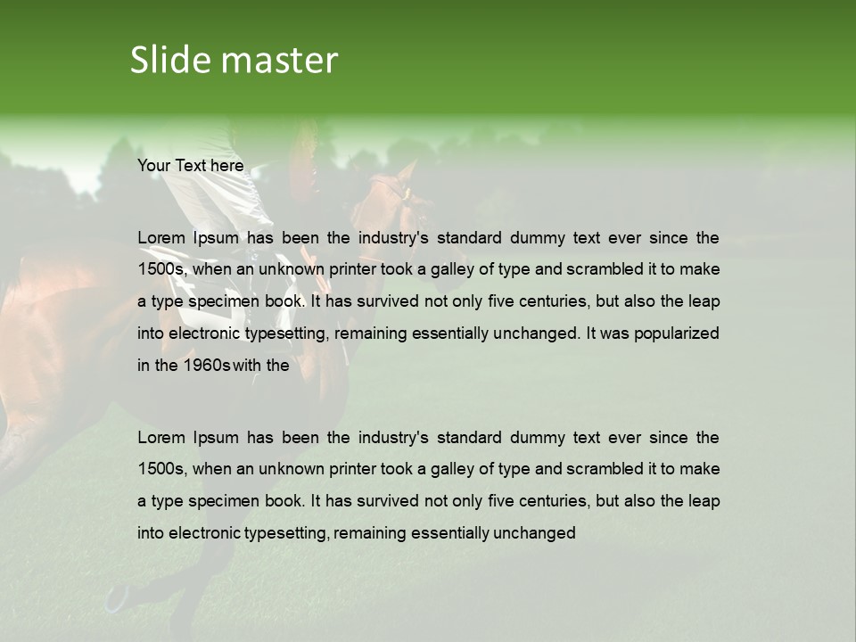 Competition Gambling Colors PowerPoint Template