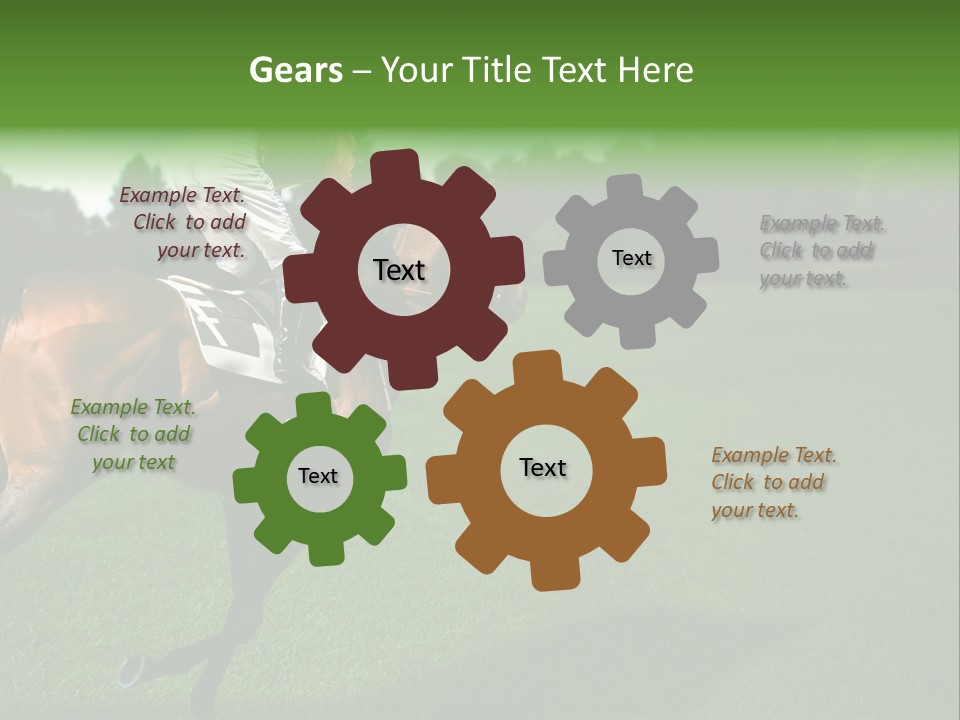 Competition Gambling Colors PowerPoint Template