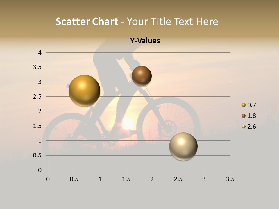 Cycling Silhouette Bike PowerPoint Template