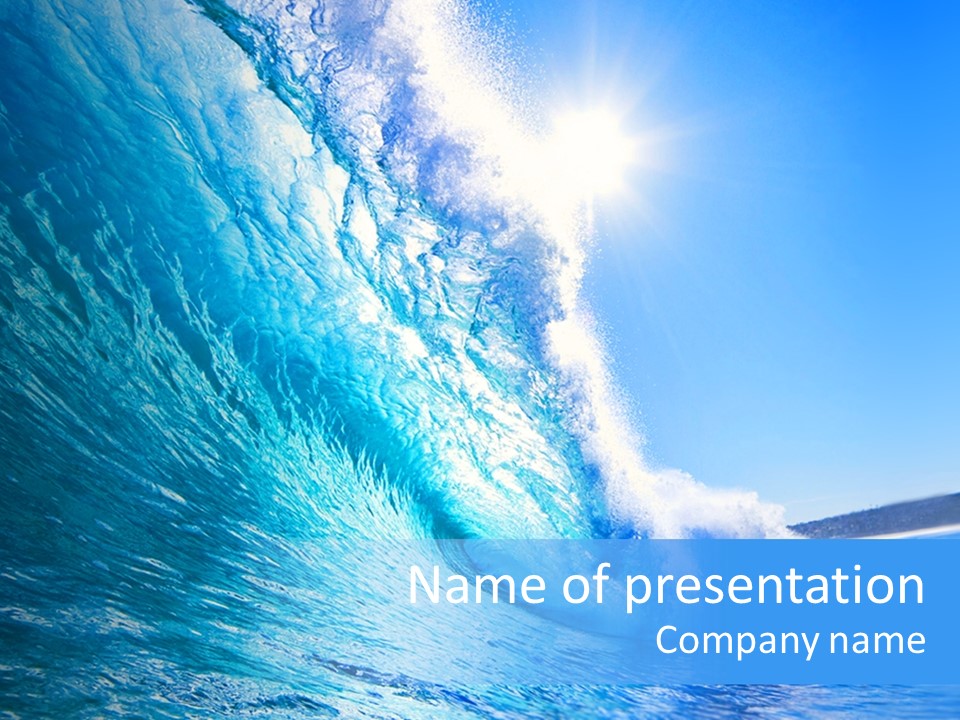 Surf Spray Splash PowerPoint Template