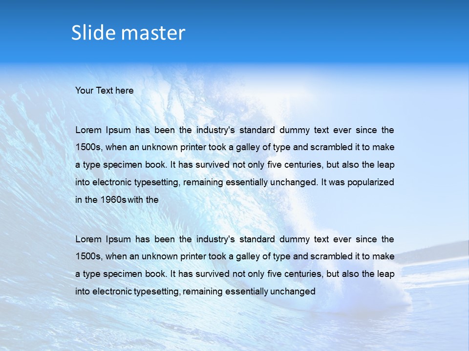 Surf Spray Splash PowerPoint Template