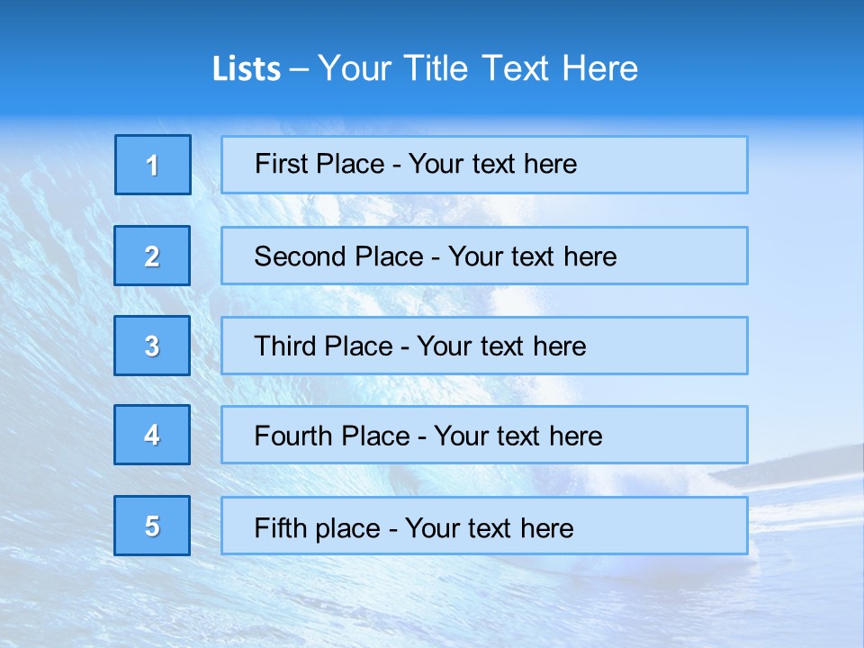 Surf Spray Splash PowerPoint Template