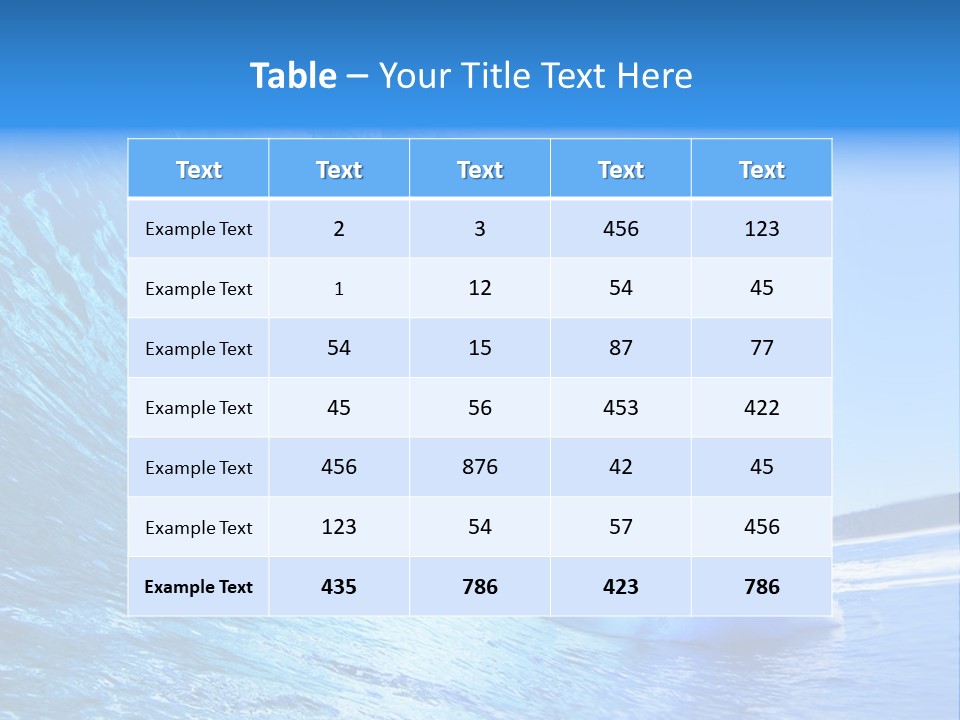 Surf Spray Splash PowerPoint Template