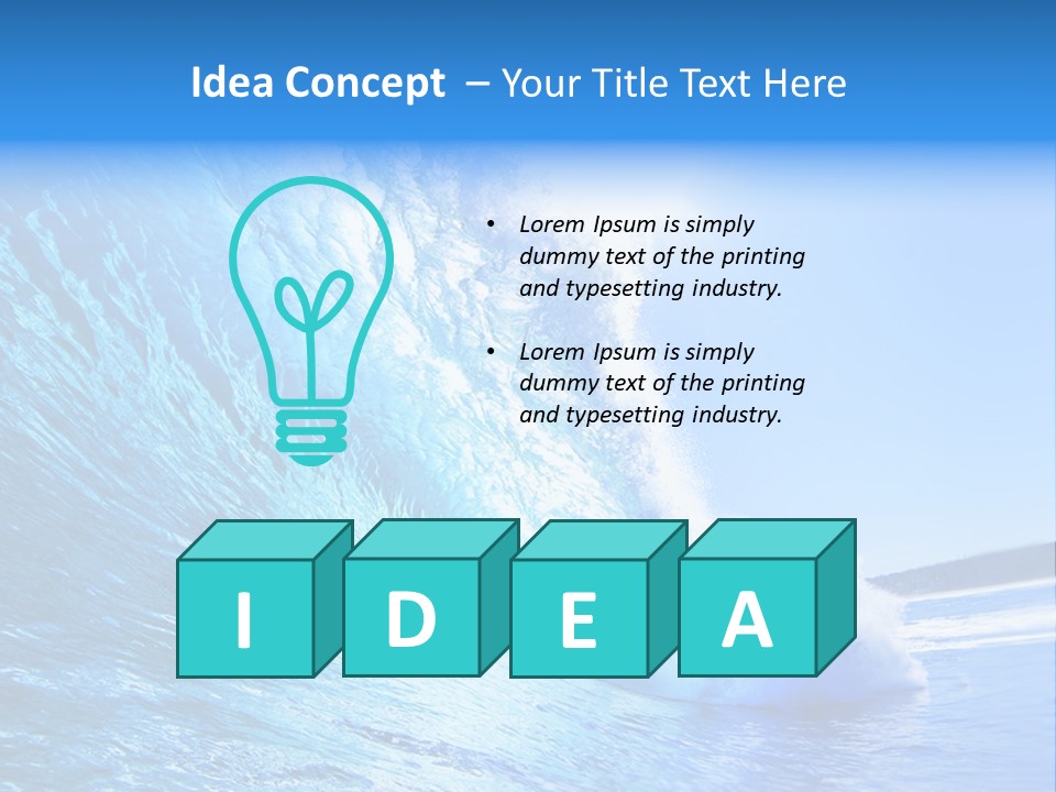 Surf Spray Splash PowerPoint Template