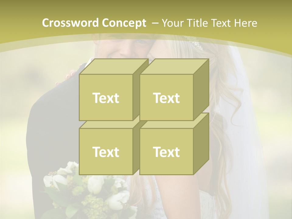 Bouquet Happiness Two PowerPoint Template