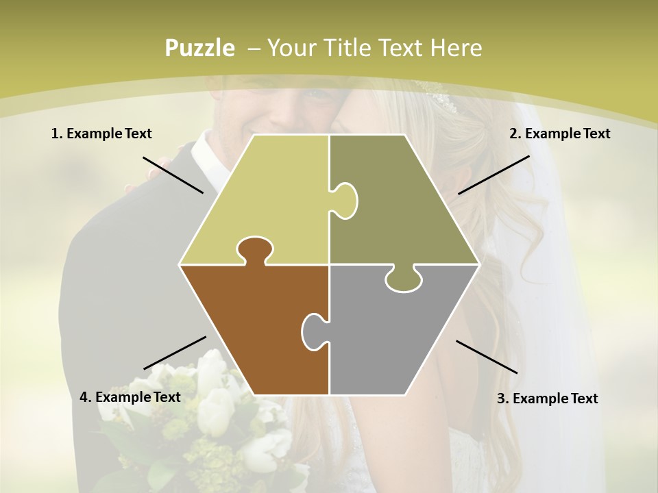 Bouquet Happiness Two PowerPoint Template