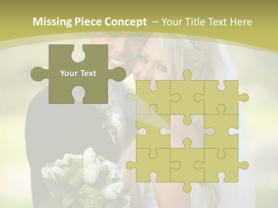 Bouquet Happiness Two PowerPoint Template