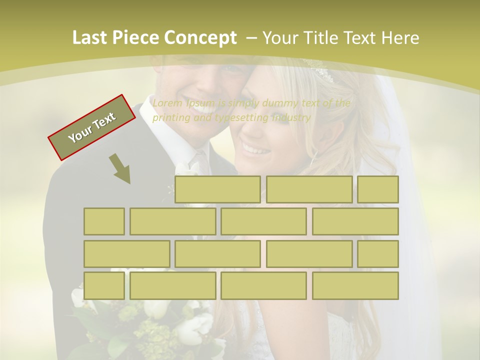 Bouquet Happiness Two PowerPoint Template