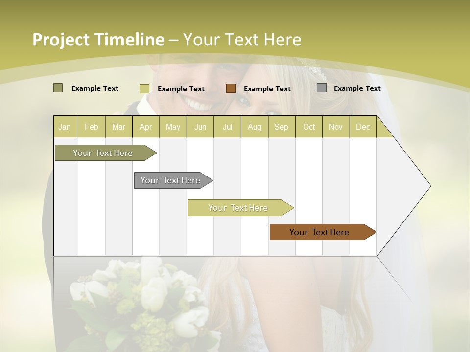 Bouquet Happiness Two PowerPoint Template