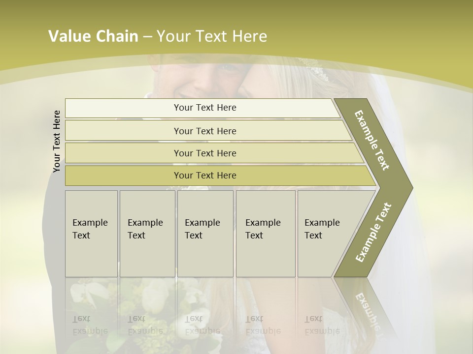 Bouquet Happiness Two PowerPoint Template