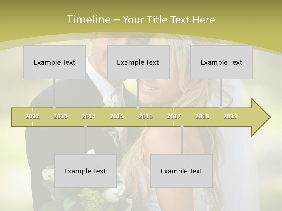 Bouquet Happiness Two PowerPoint Template