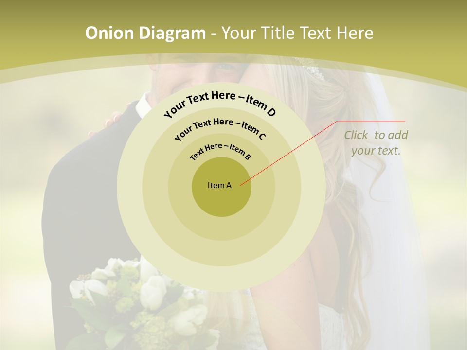 Bouquet Happiness Two PowerPoint Template