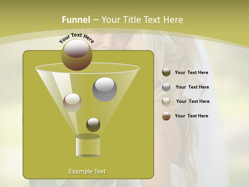 Bouquet Happiness Two PowerPoint Template