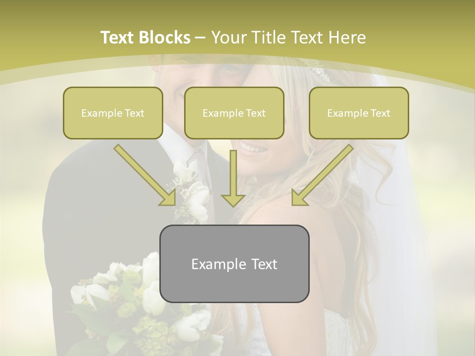 Bouquet Happiness Two PowerPoint Template