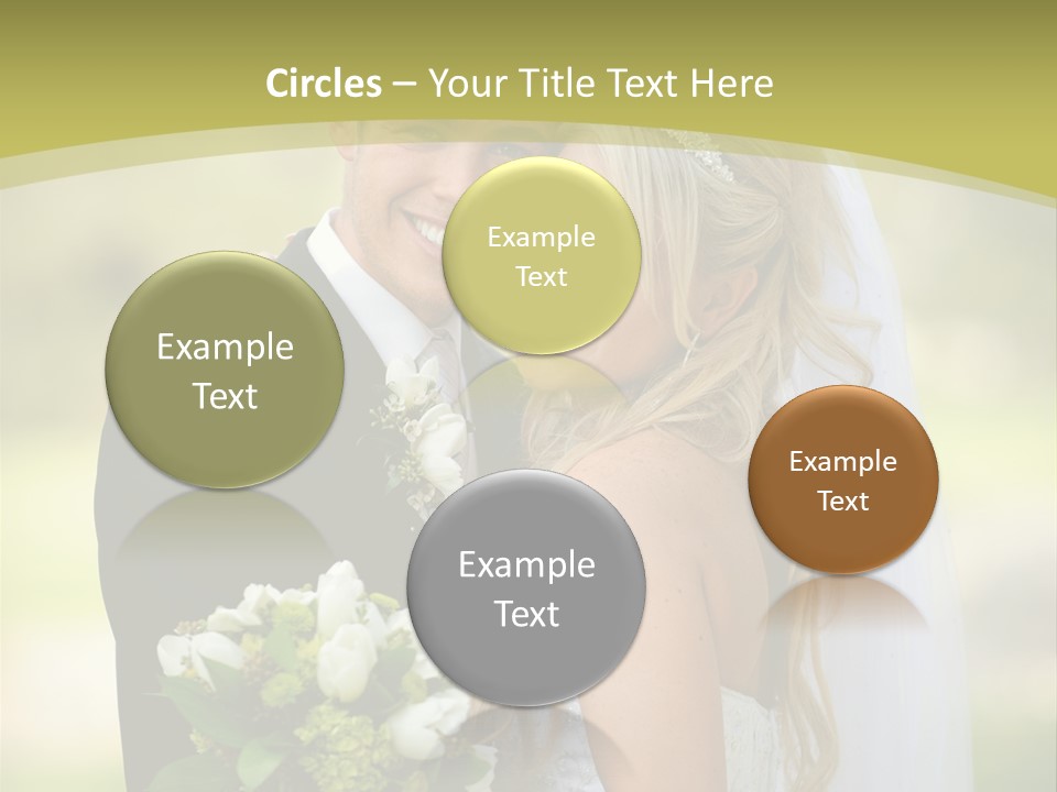 Bouquet Happiness Two PowerPoint Template