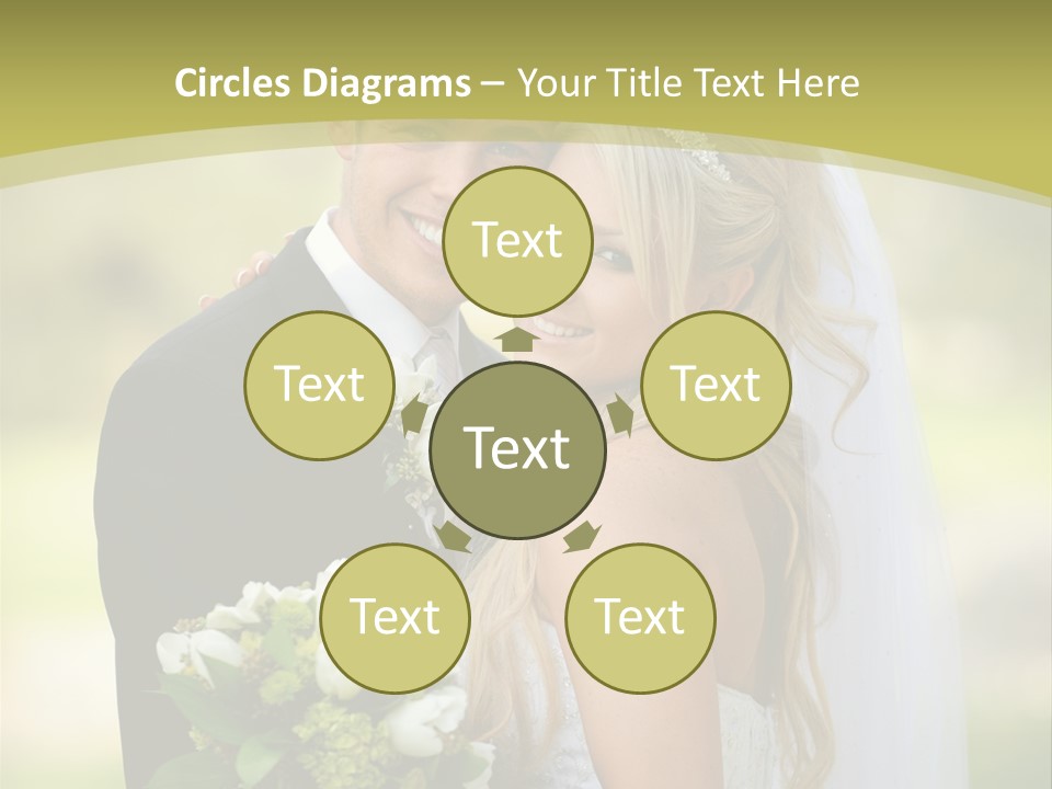 Bouquet Happiness Two PowerPoint Template