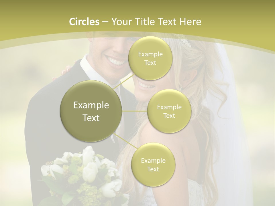 Bouquet Happiness Two PowerPoint Template