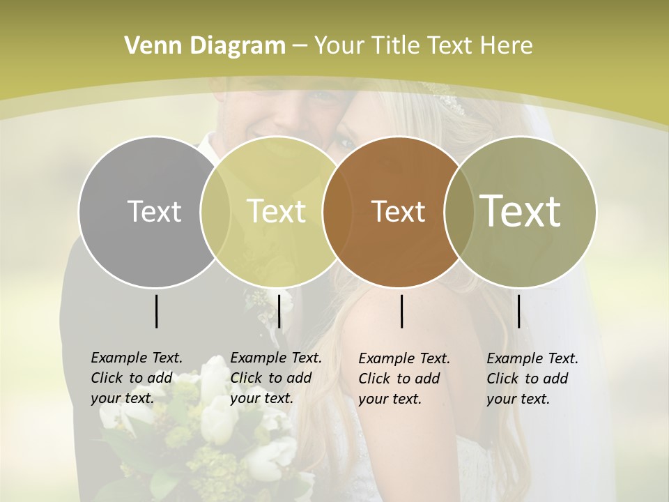 Bouquet Happiness Two PowerPoint Template