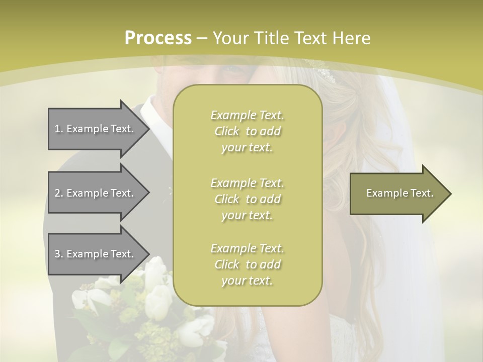 Bouquet Happiness Two PowerPoint Template