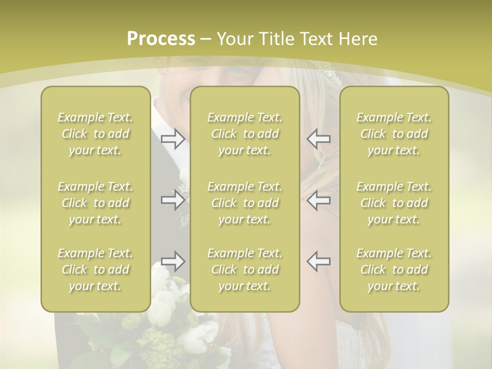 Bouquet Happiness Two PowerPoint Template