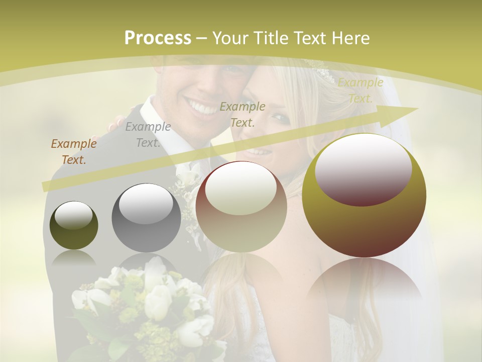 Bouquet Happiness Two PowerPoint Template