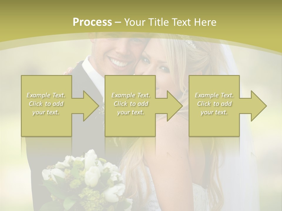 Bouquet Happiness Two PowerPoint Template