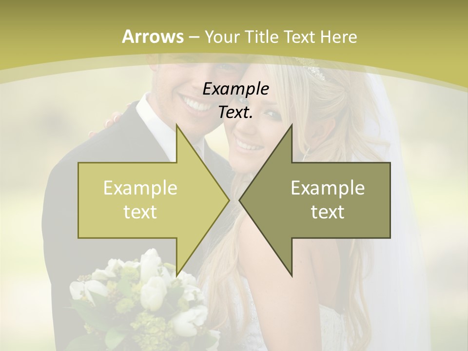 Bouquet Happiness Two PowerPoint Template