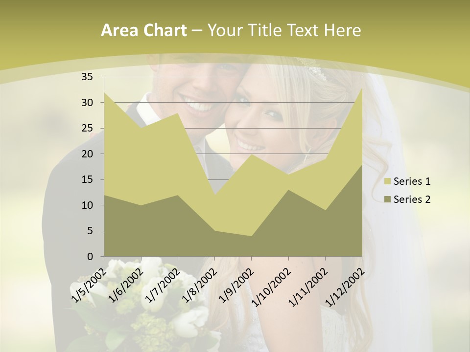 Bouquet Happiness Two PowerPoint Template